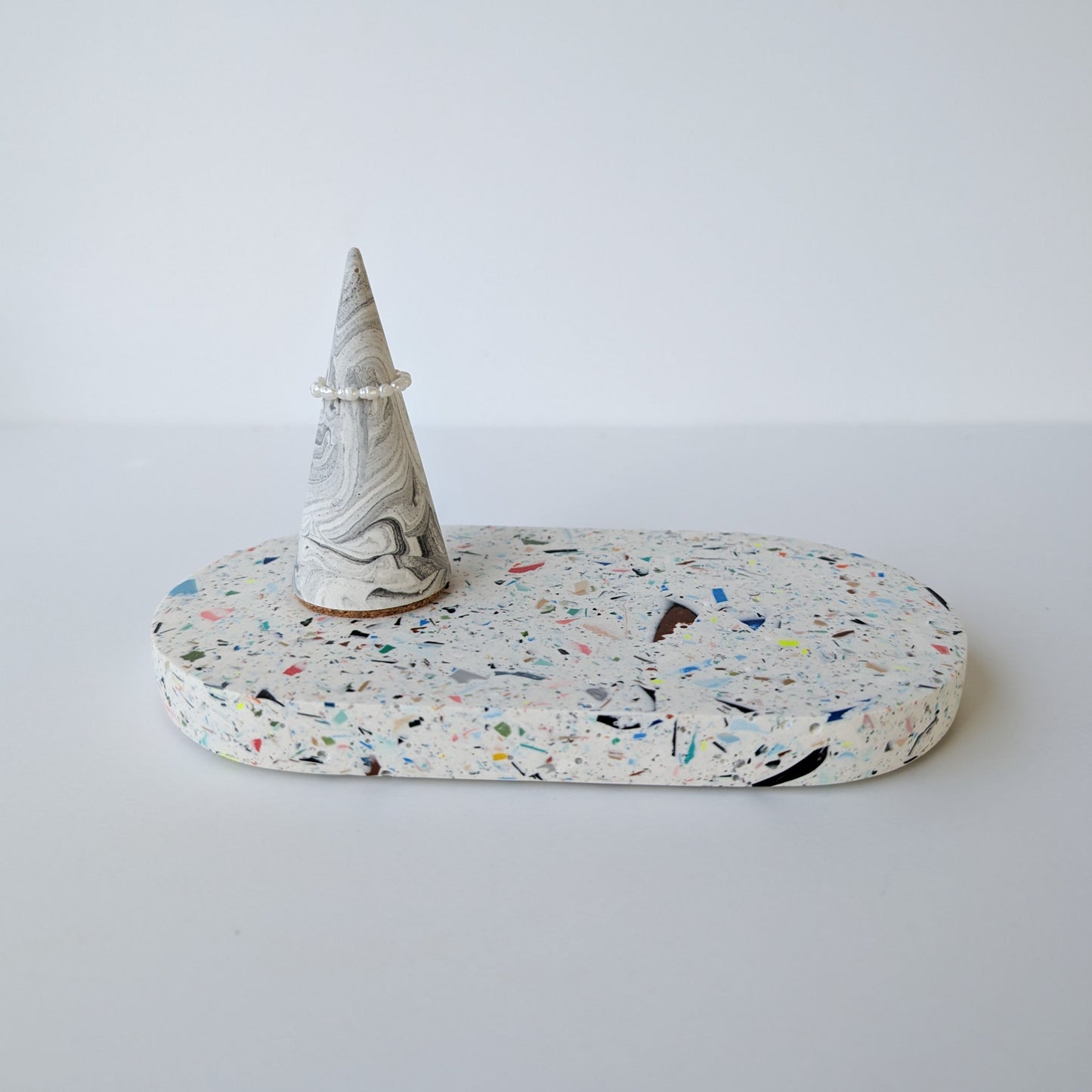 Marbled Modern Ring Holder