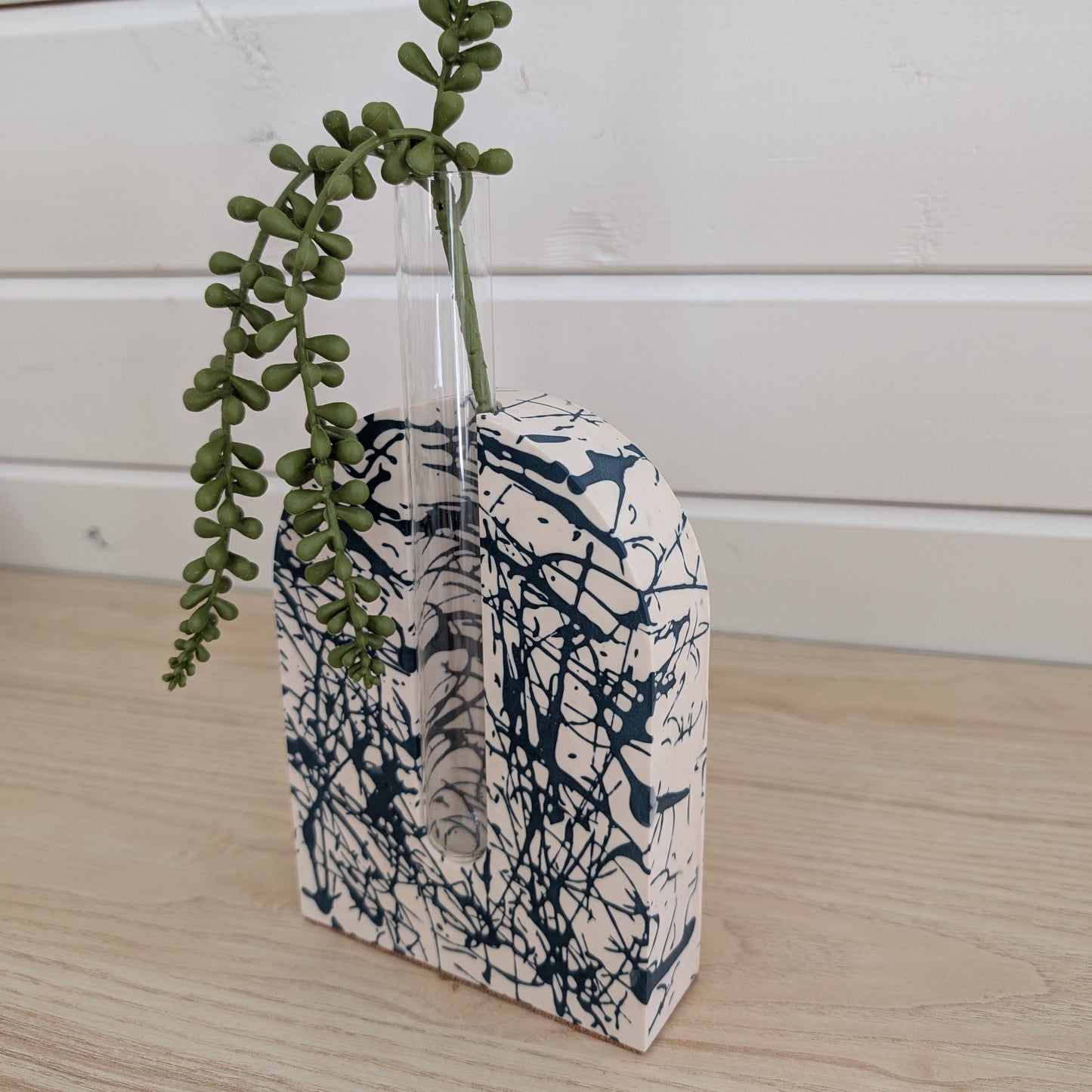 Abstract Blue Plant Propagation Bookend