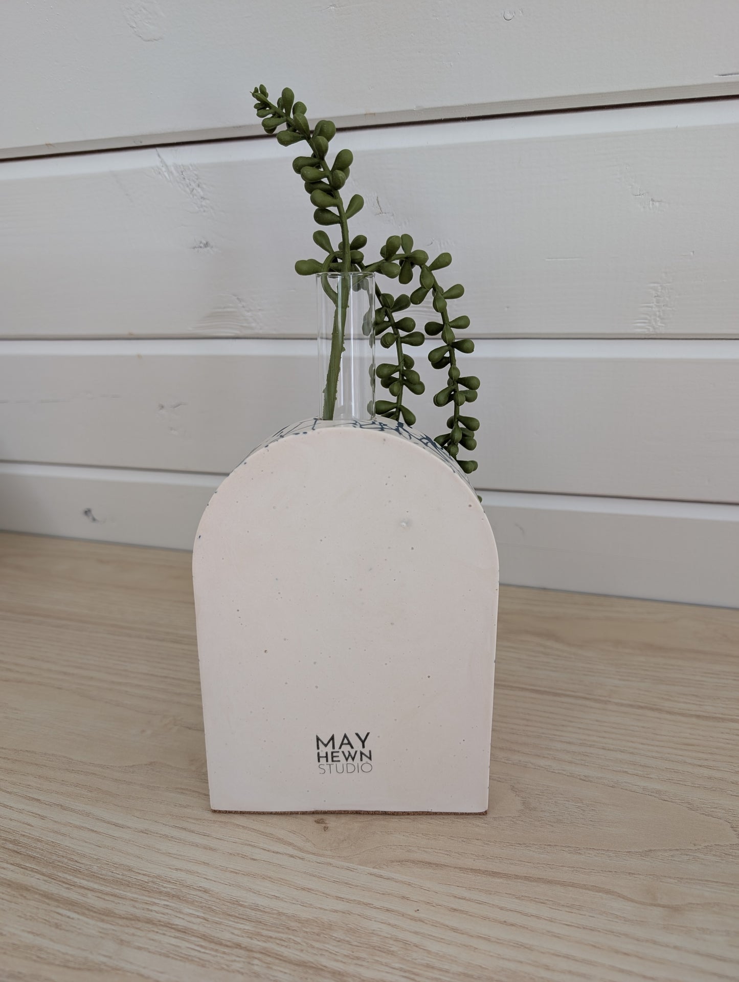 Abstract Blue Plant Propagation Bookend