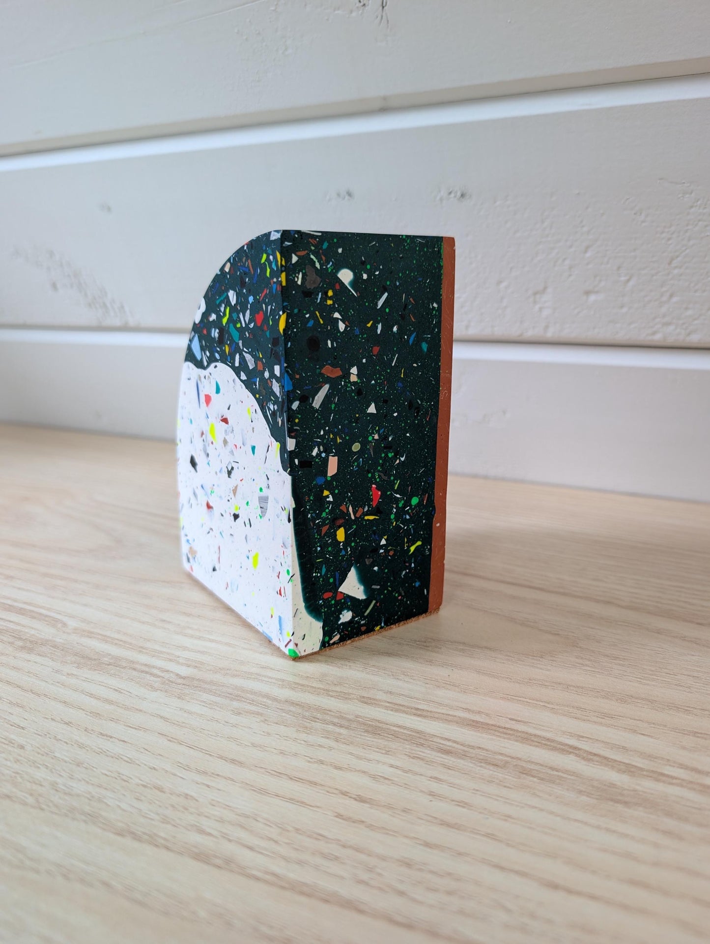 Terrazzo & Marbled Colorful Bookend
