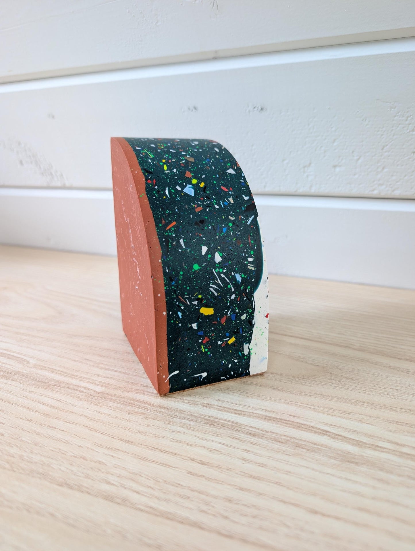 Terrazzo & Marbled Colorful Bookend