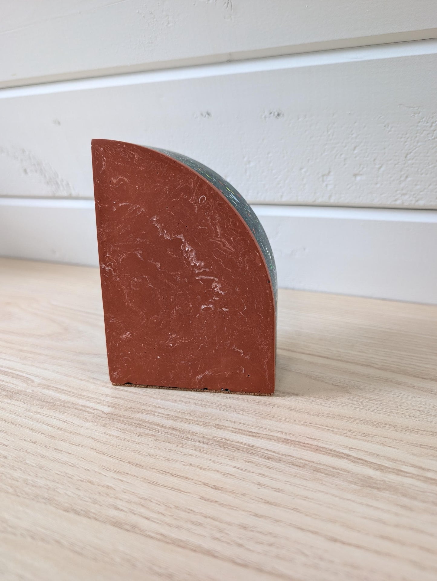 Terrazzo & Marbled Colorful Bookend