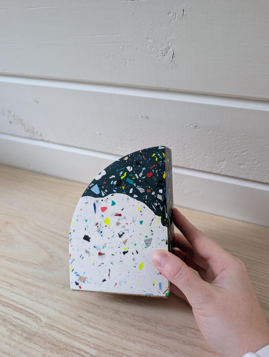 Terrazzo & Marbled Colorful Bookend