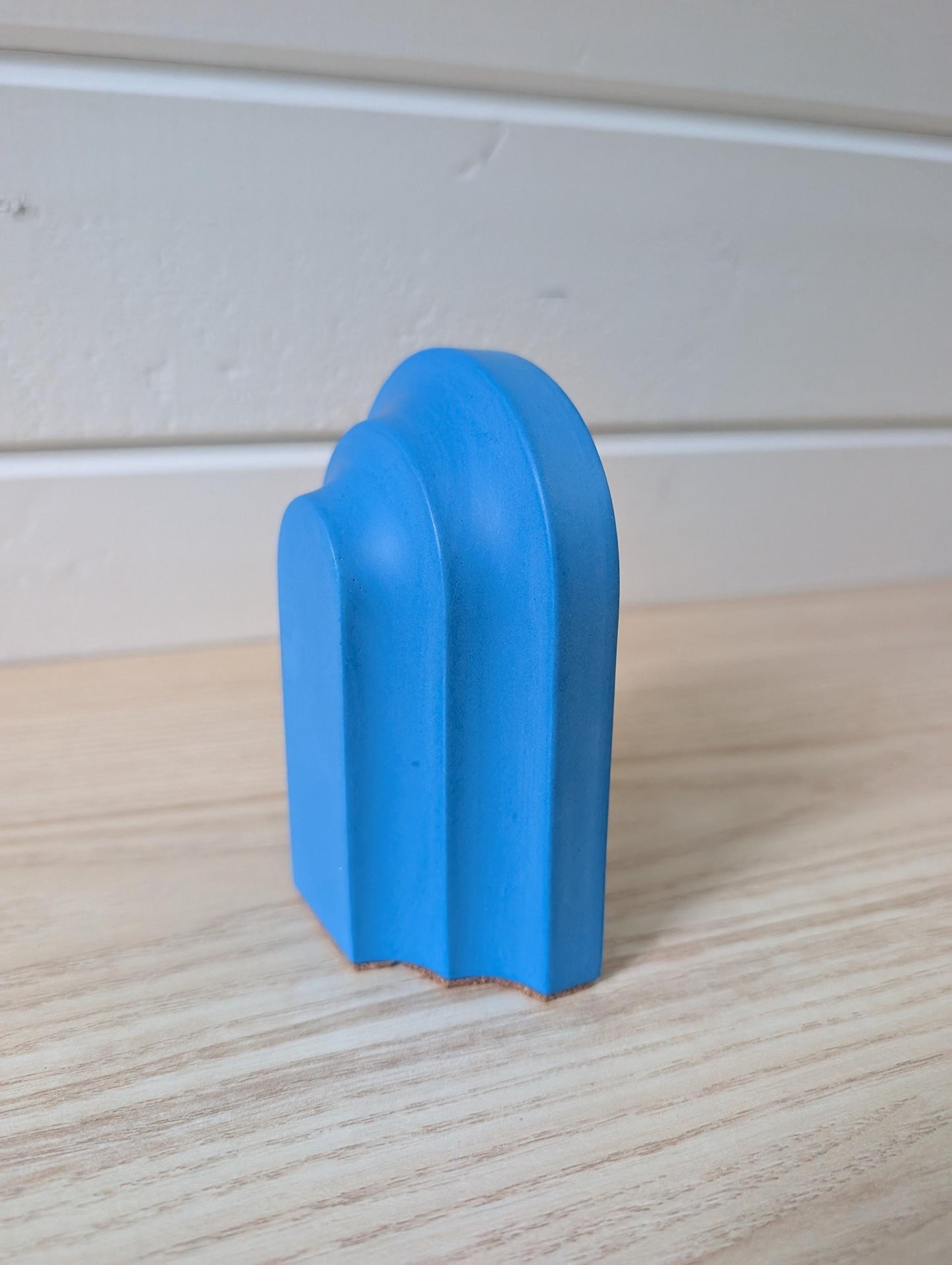 Bright Blue Arch Bookend