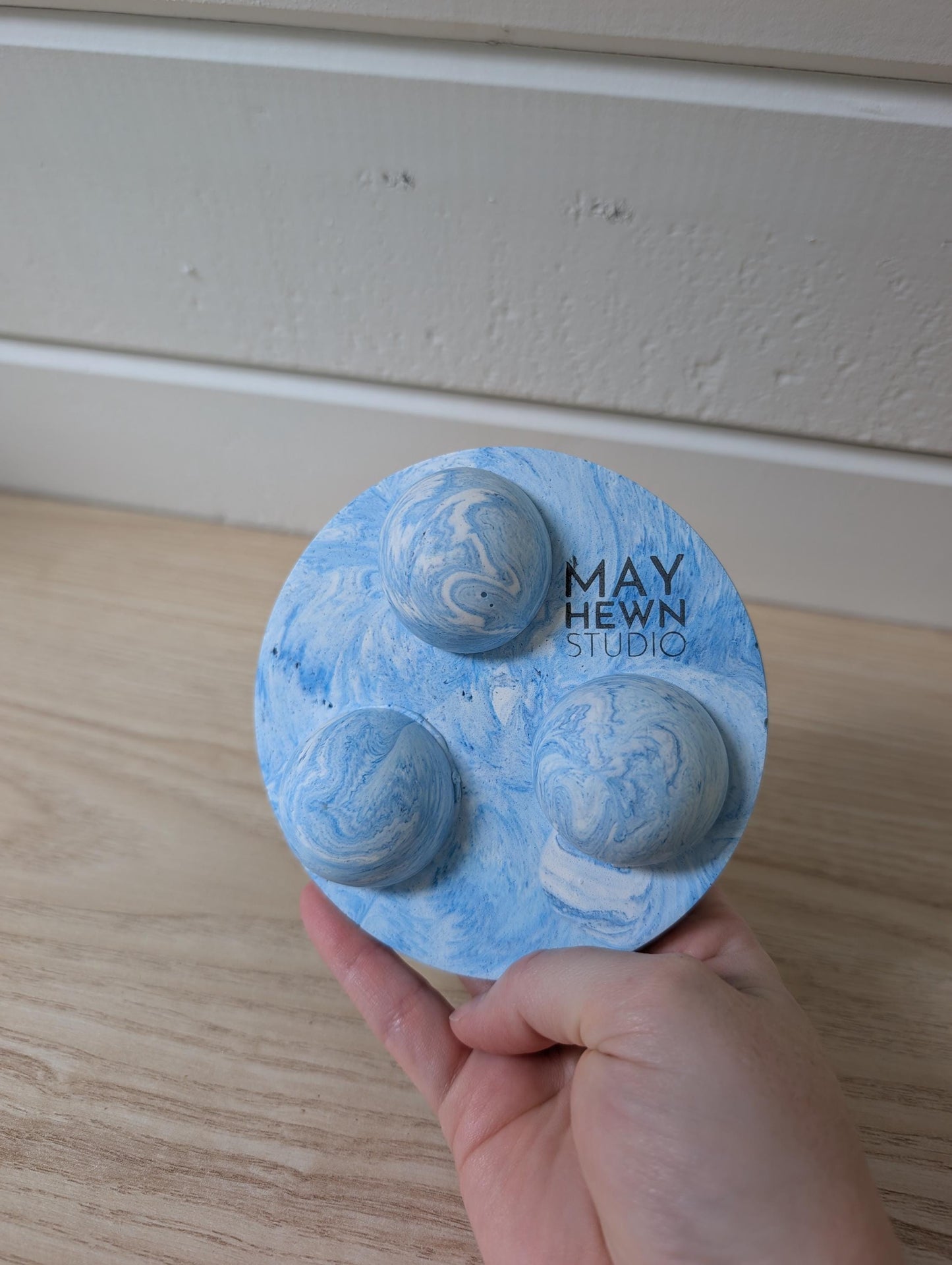Marbled Candle Pedestal