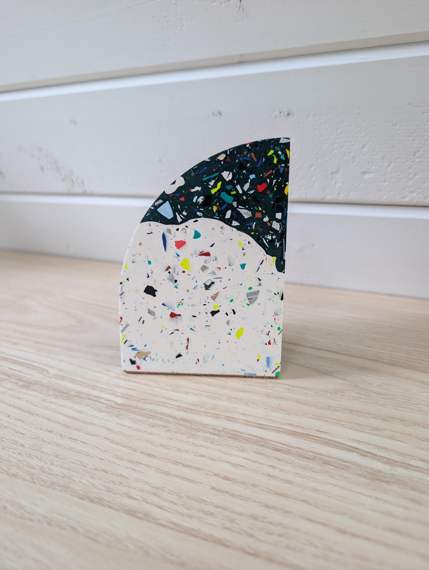 Terrazzo & Marbled Colorful Bookend