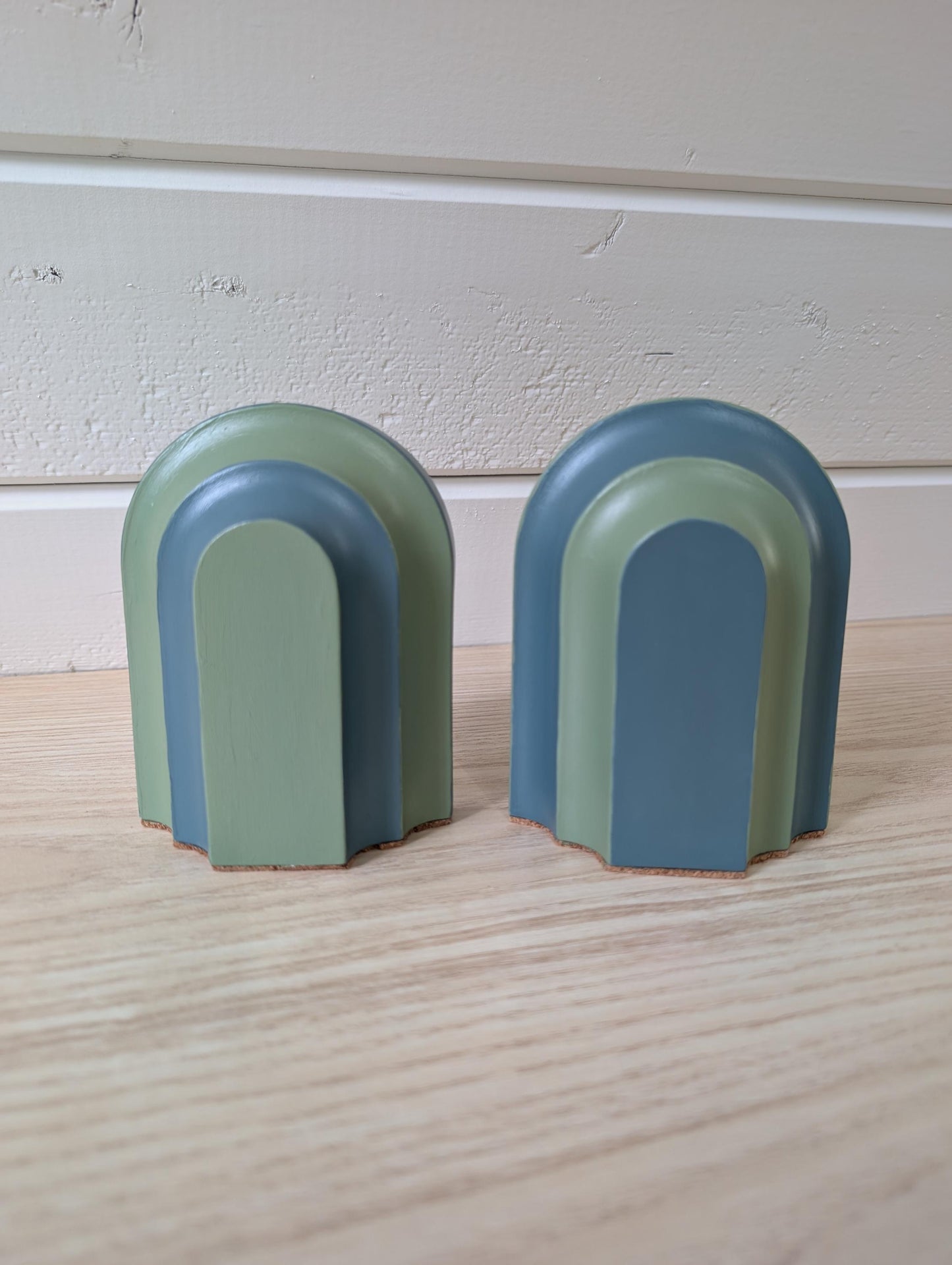 Painted Arch Bookends