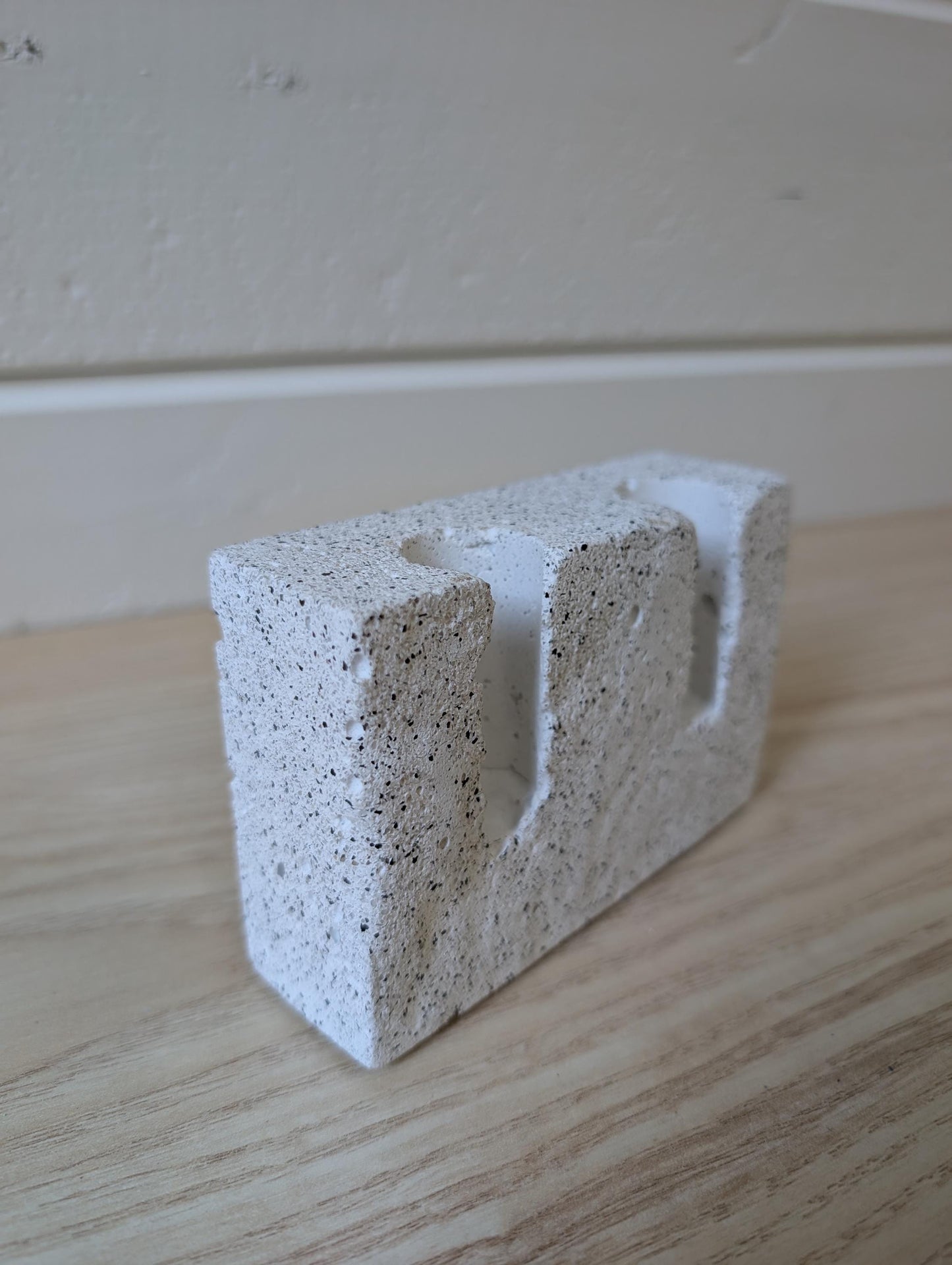 Modern Concrete Exposed Edge Candlestick Holder