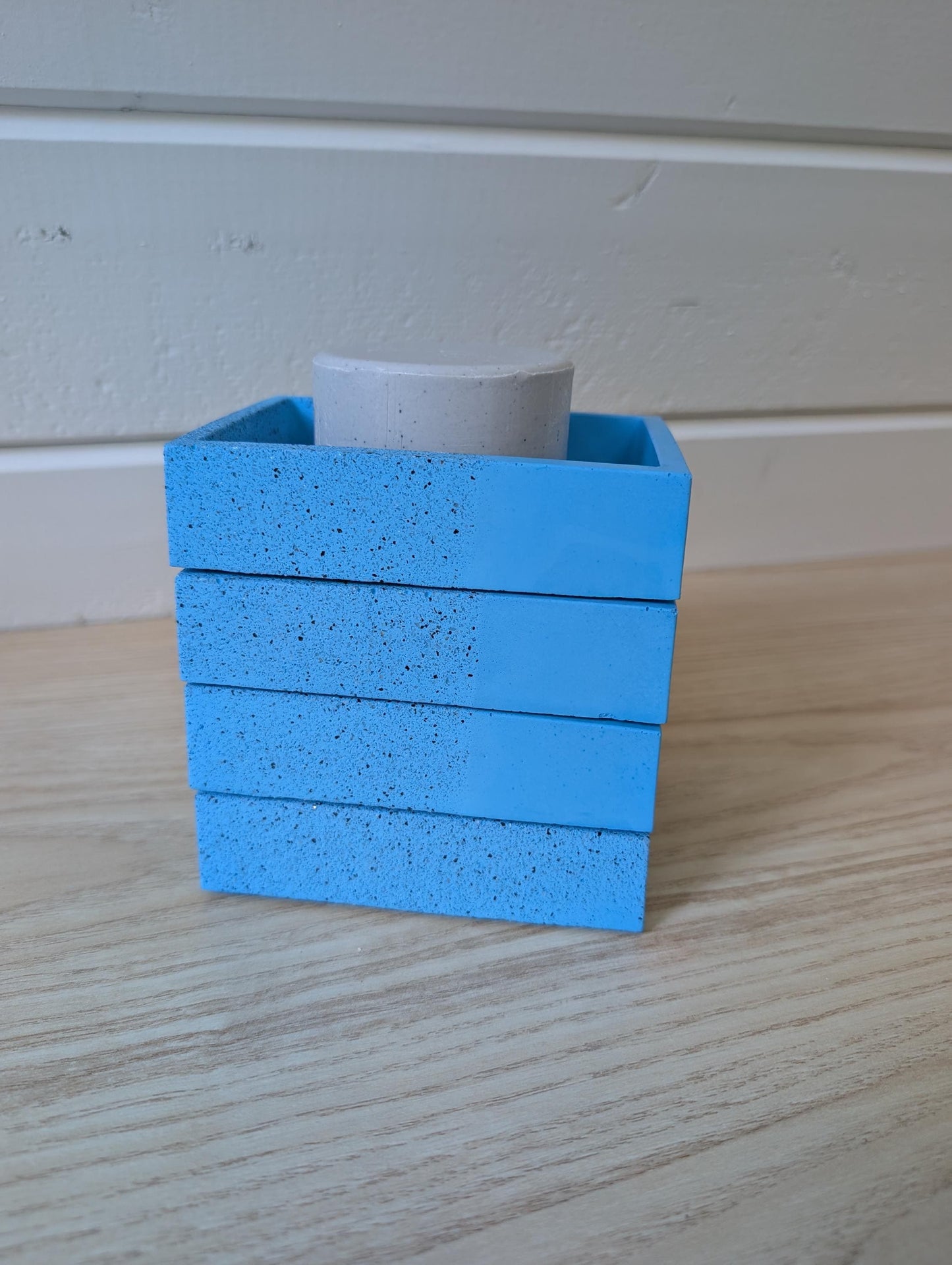 Modern Blue Stone Concrete Soap Dish