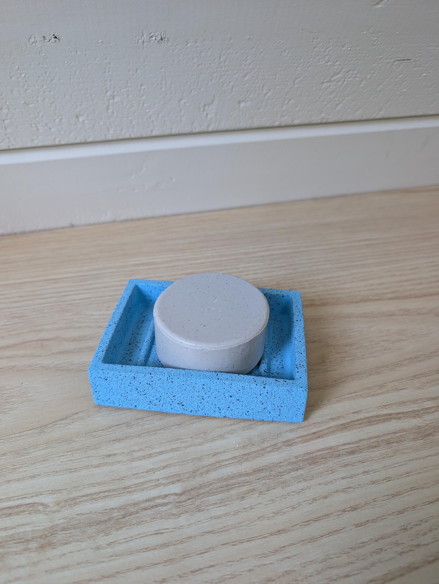 Modern Blue Stone Concrete Soap Dish