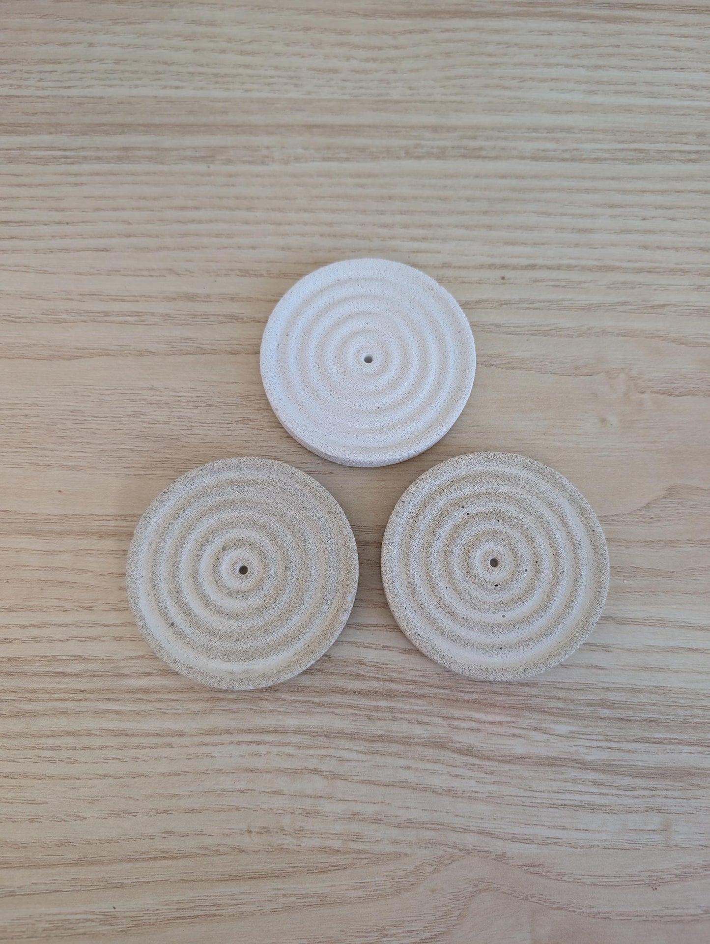 Concrete Round Incense Holder