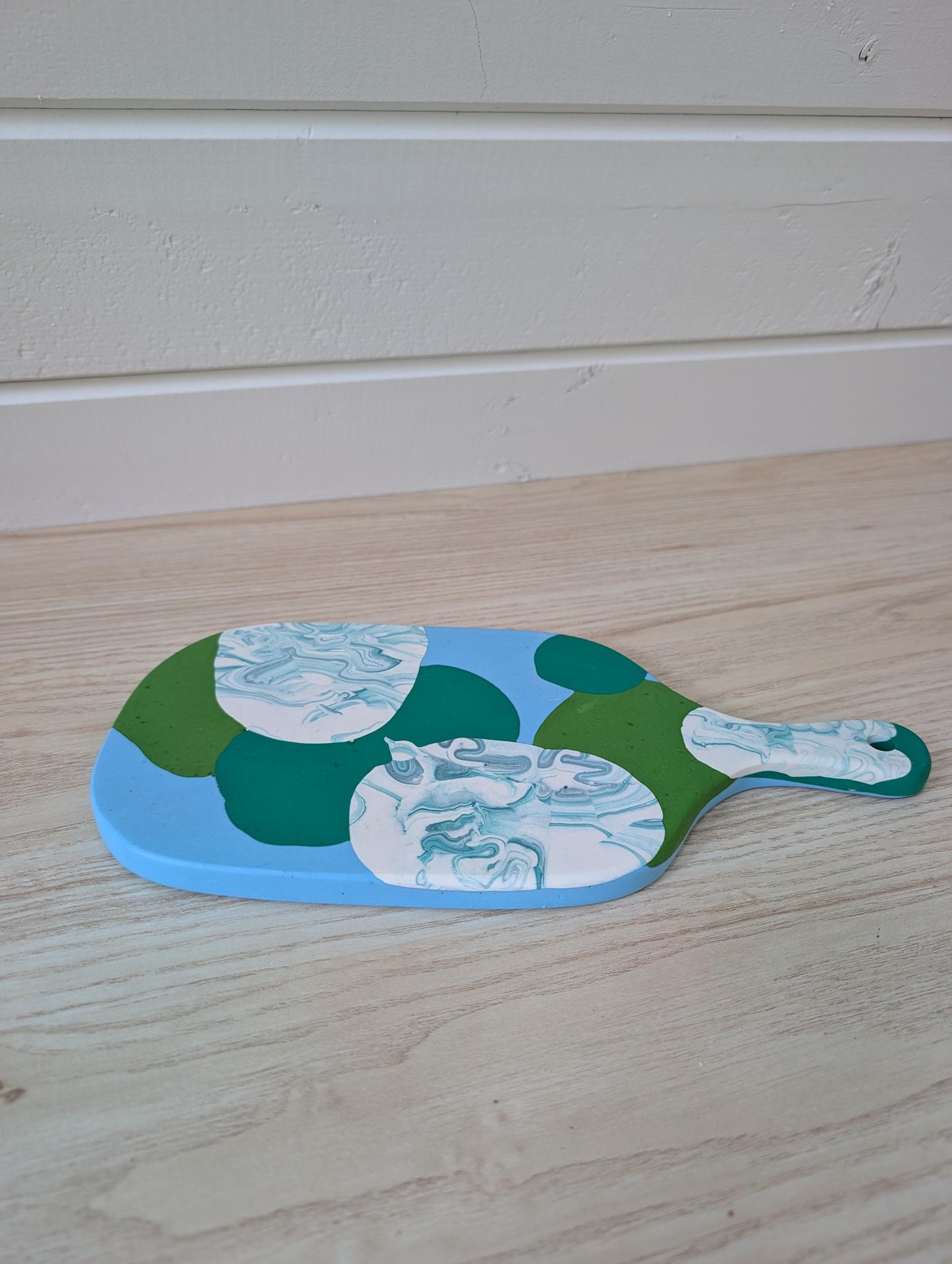 Colorful Marbled Tray, Decorative Candle Tray