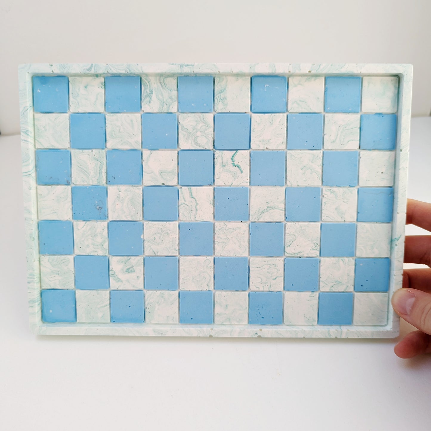 Checkerboard Rectangular Tray