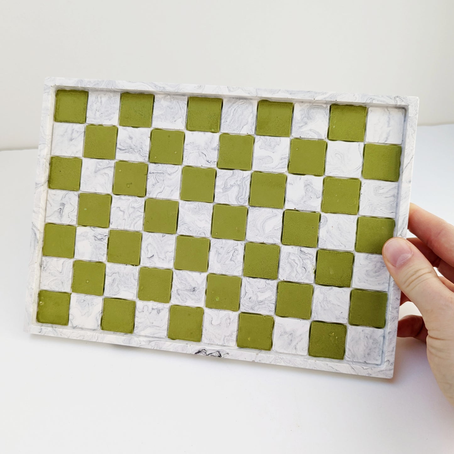 Checkerboard Rectangular Tray