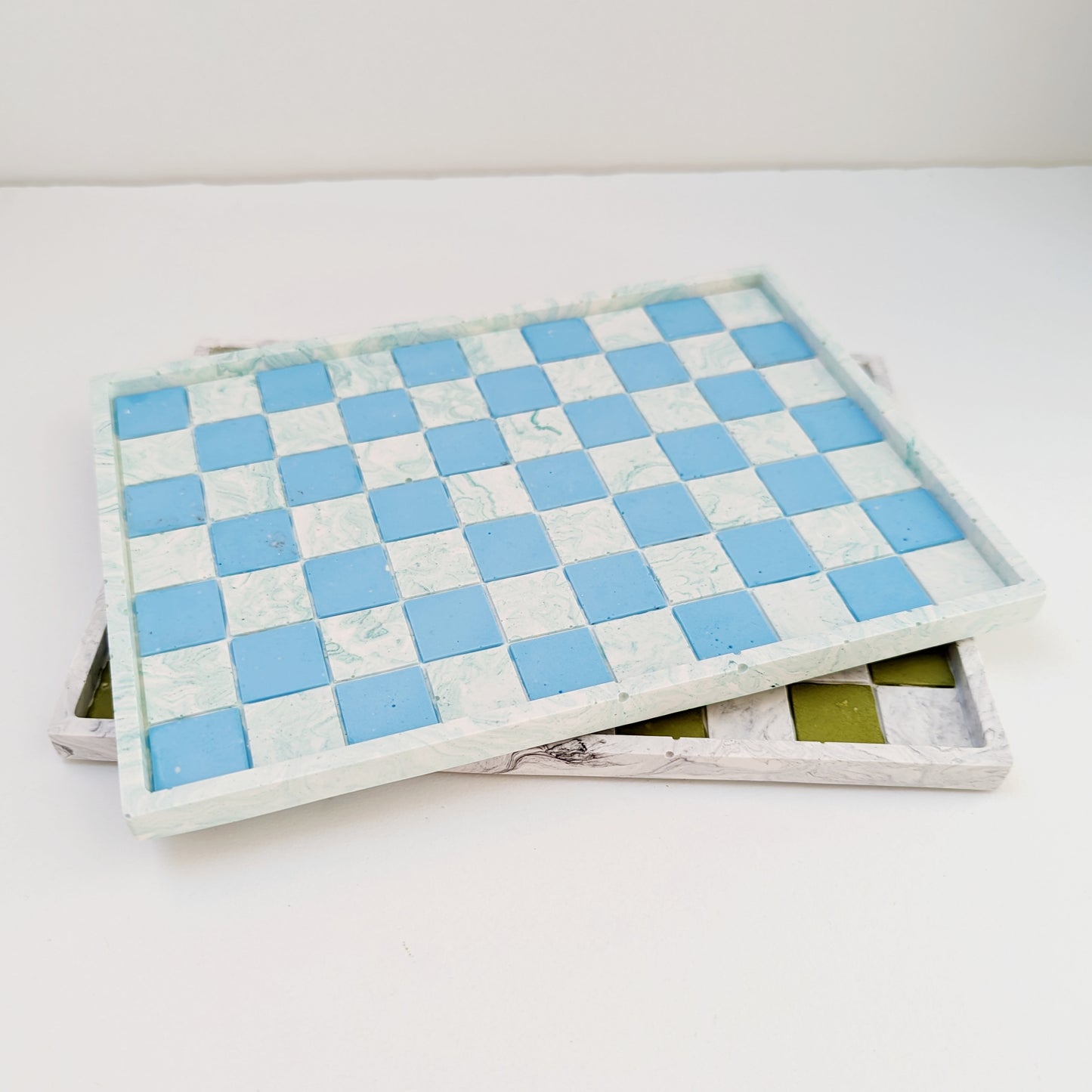 Checkerboard Rectangular Tray