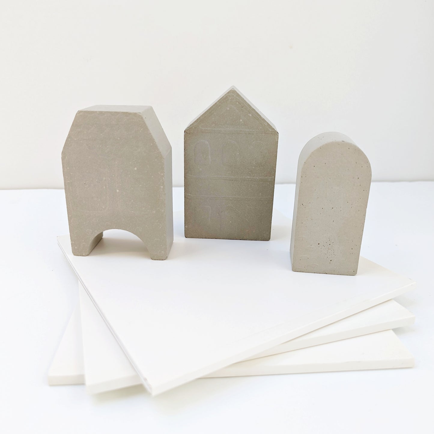 Holiday Concrete Houses, Set of 3