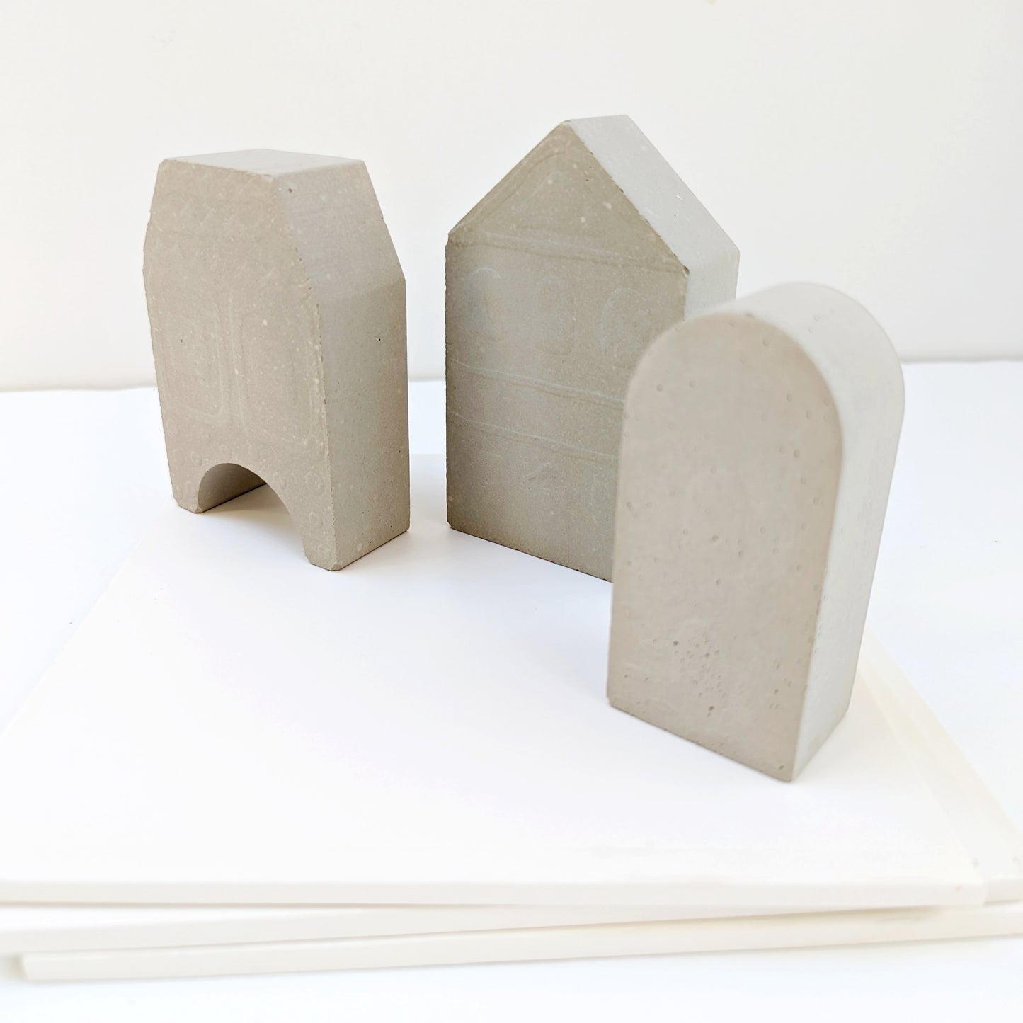 Holiday Concrete Houses, Set of 3