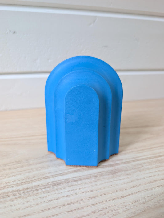 Bright Blue Arch Bookend