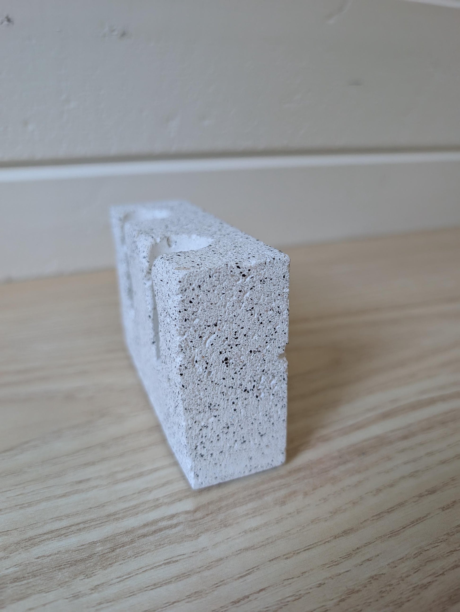 Modern Concrete Exposed Edge Candlestick Holder