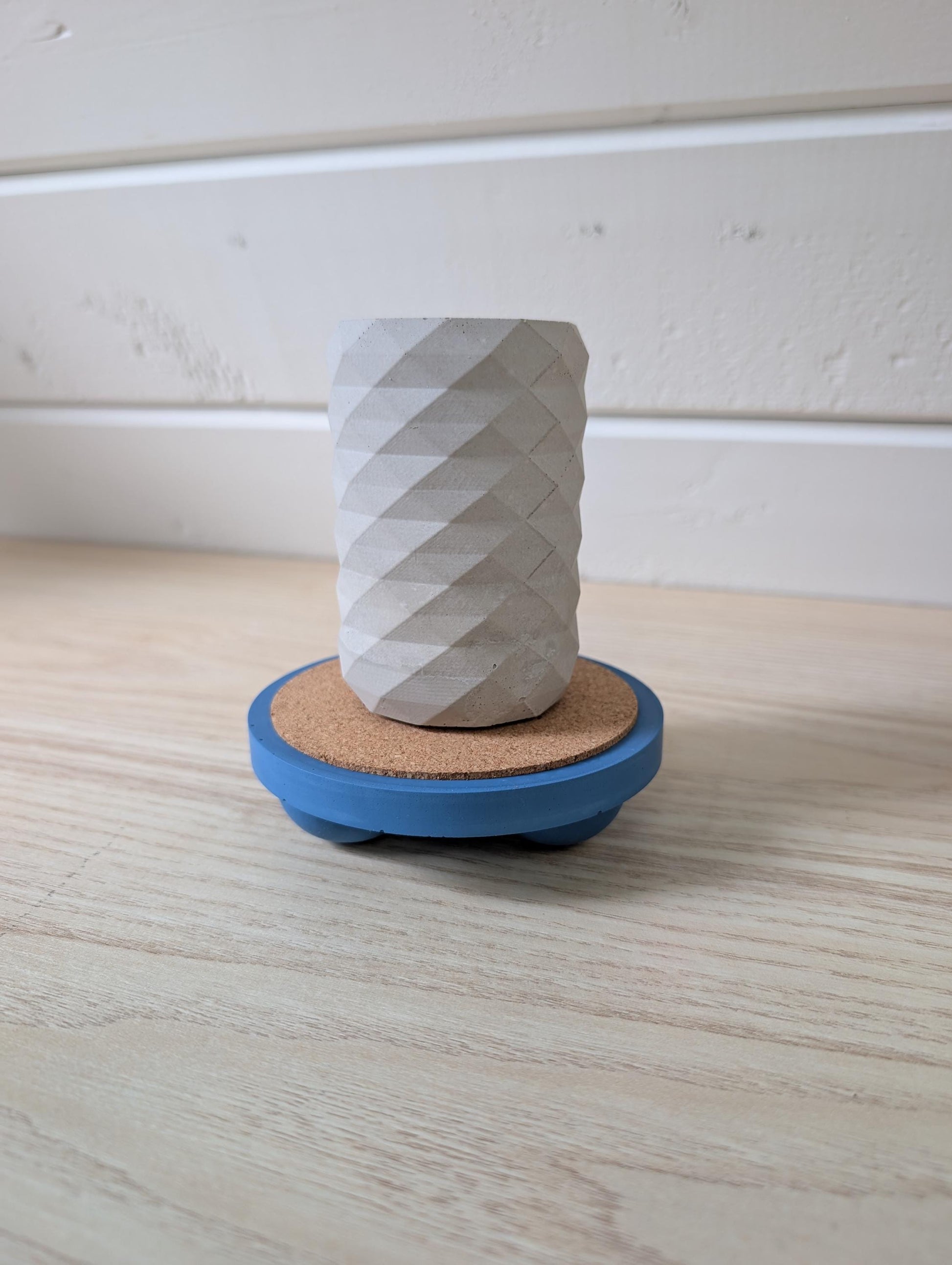 Marbled Candle Pedestal