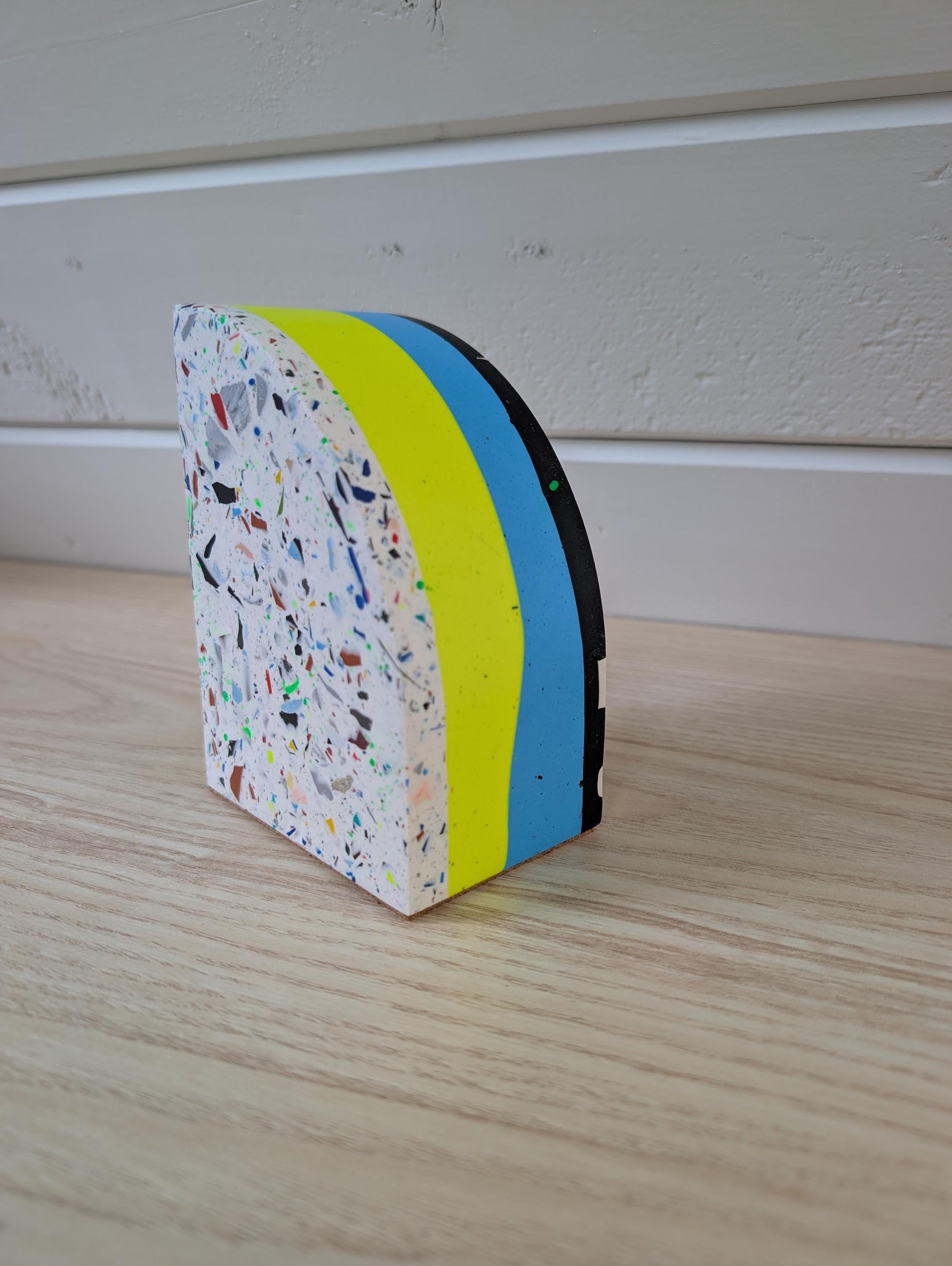 Checker & Terrazzo Maximalist Bookend
