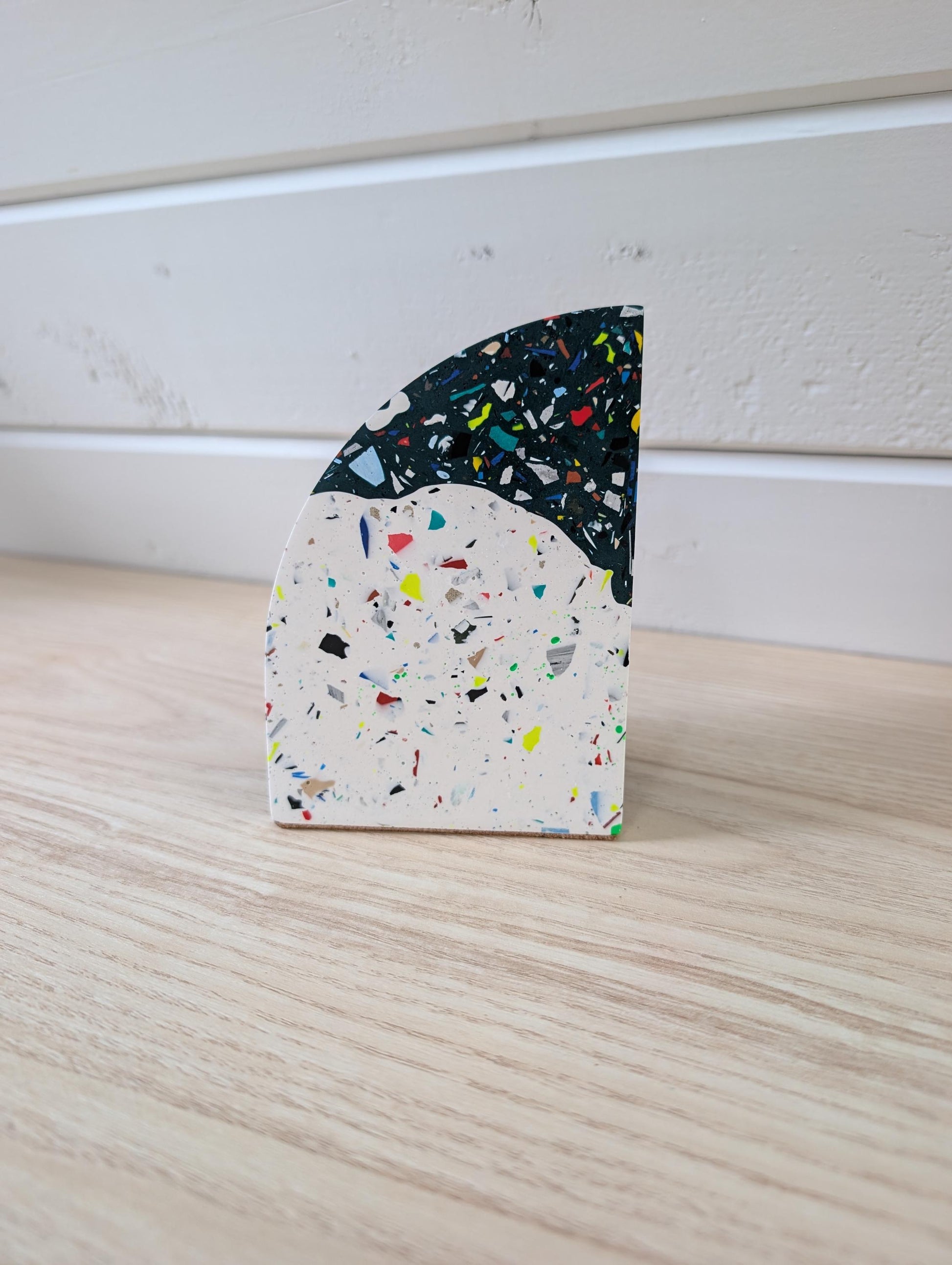 Terrazzo & Marbled Colorful Bookend