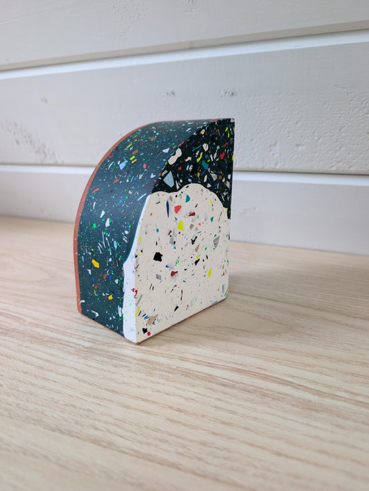 Terrazzo & Marbled Colorful Bookend