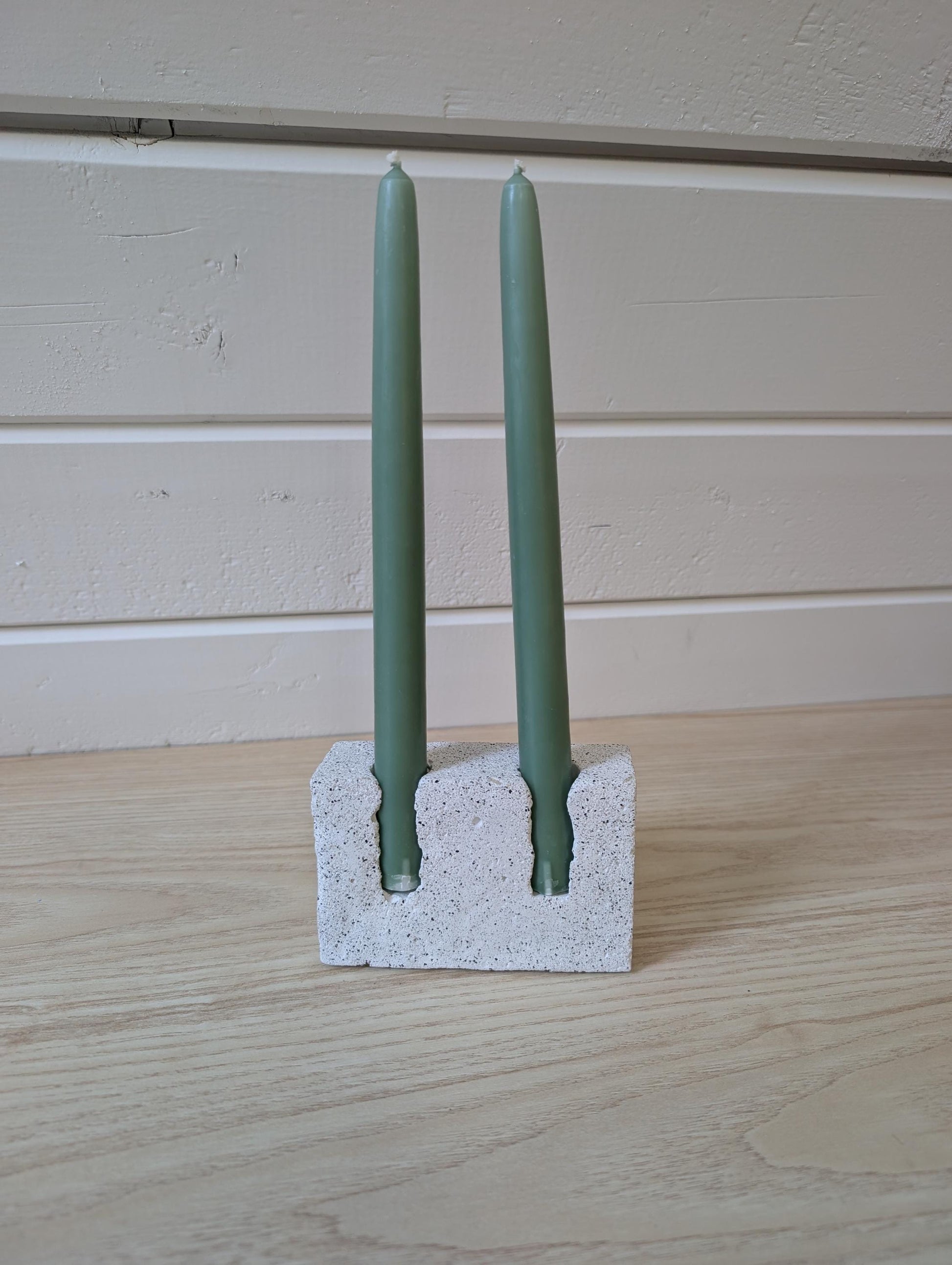 Modern Concrete Exposed Edge Candlestick Holder