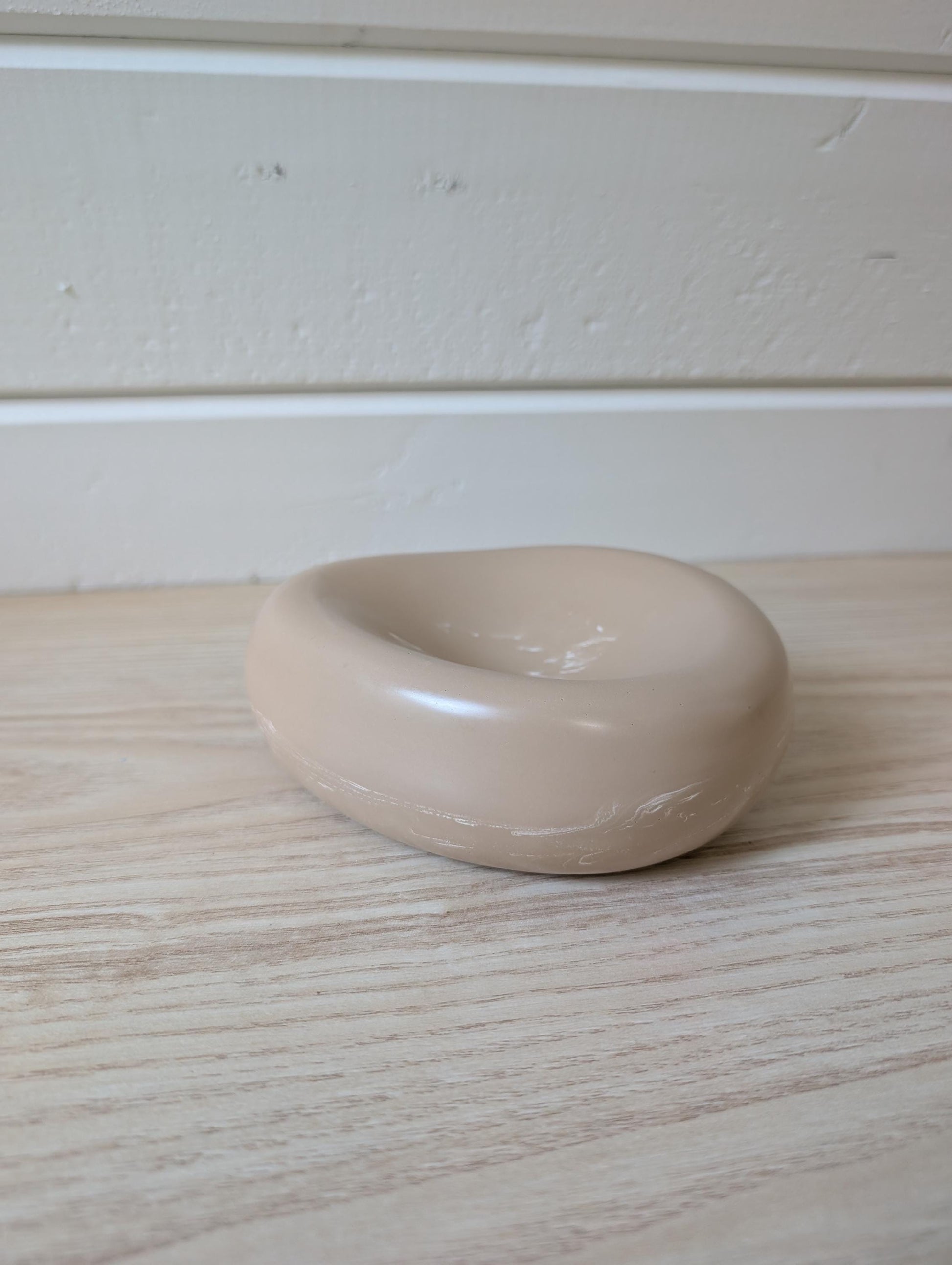 Tan Marbled Aesthetic Jewelry Dish