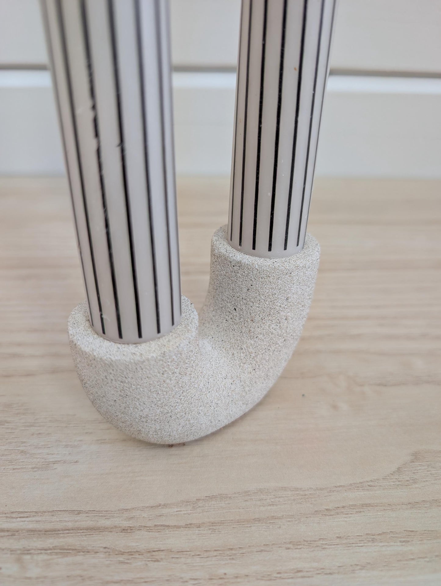 Concrete Double Taper Candle Holder