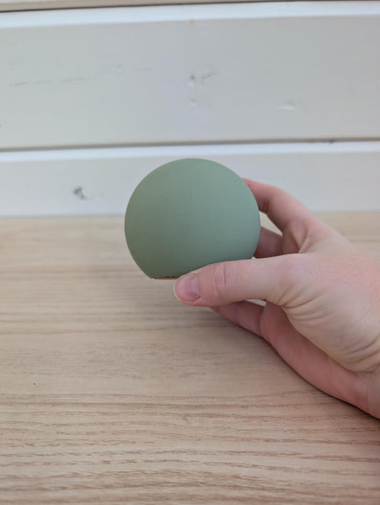 Sage Green Concrete Sphere Bookend