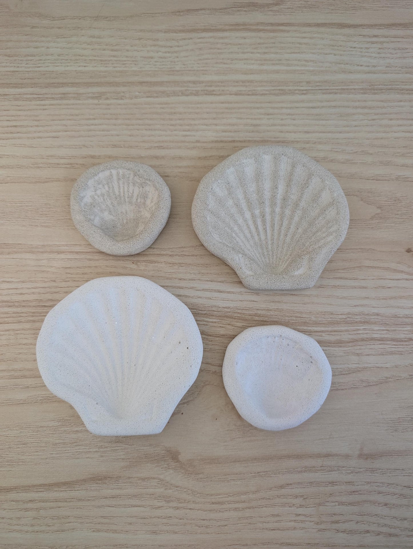 Concrete Scallop Shell Jewelry Dish