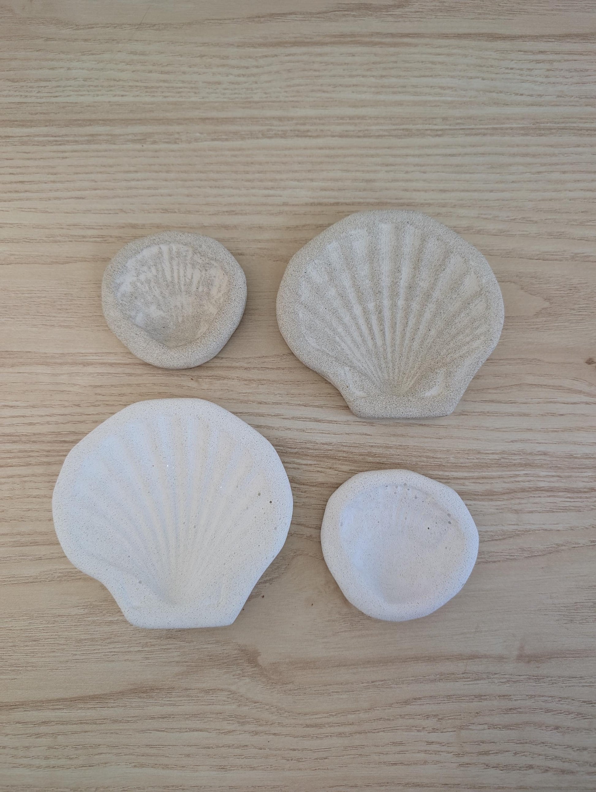 Concrete Scallop Shell Jewelry Dish