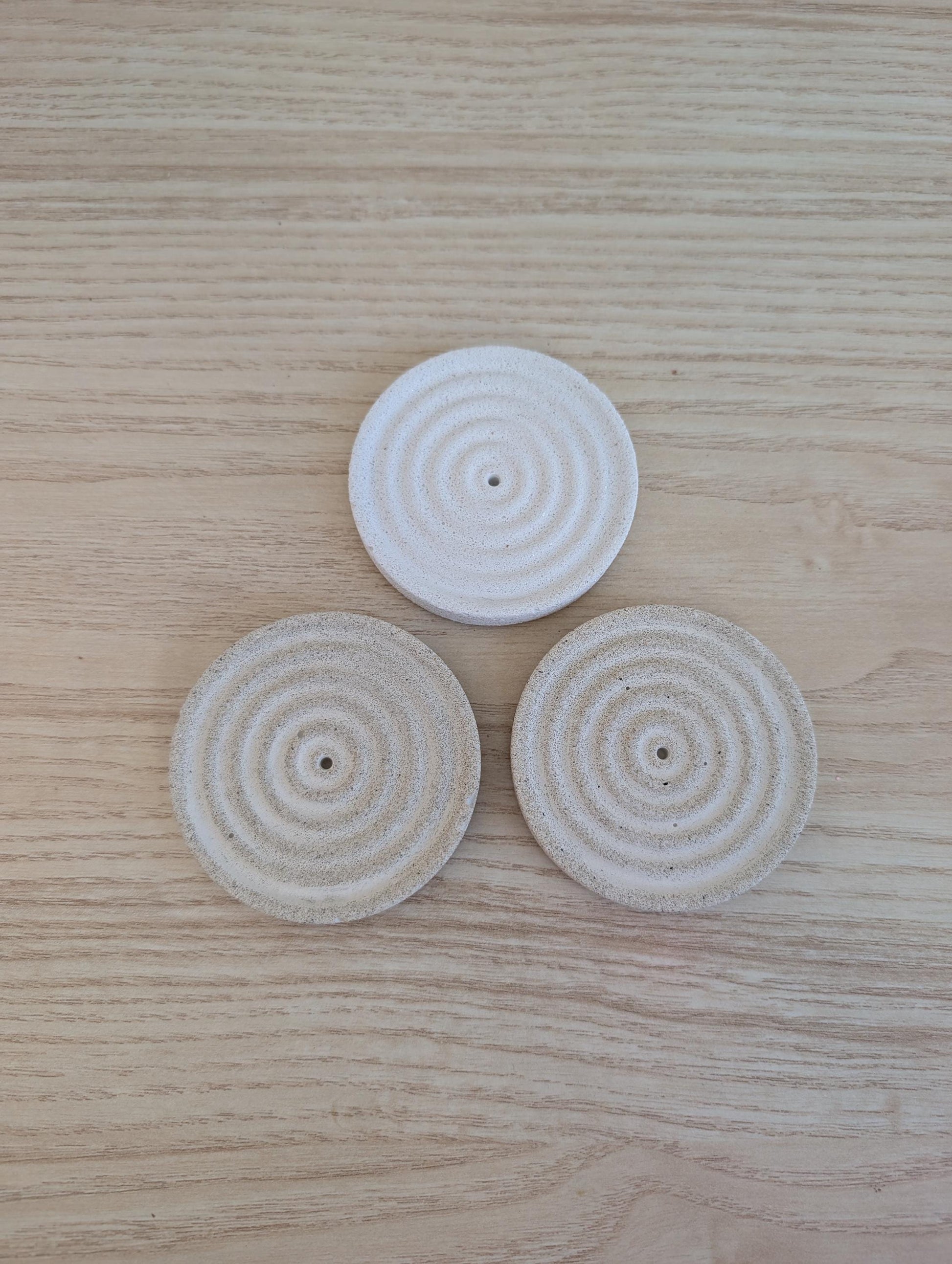 Concrete Round Incense Holder