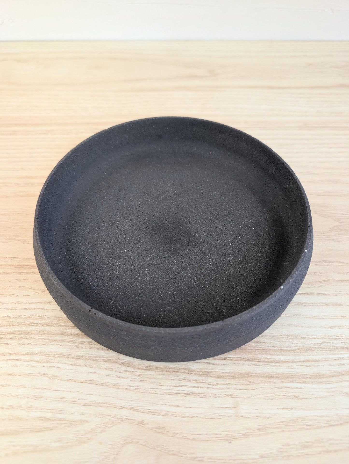 Minimalist Black Concrete Catchall Dish
