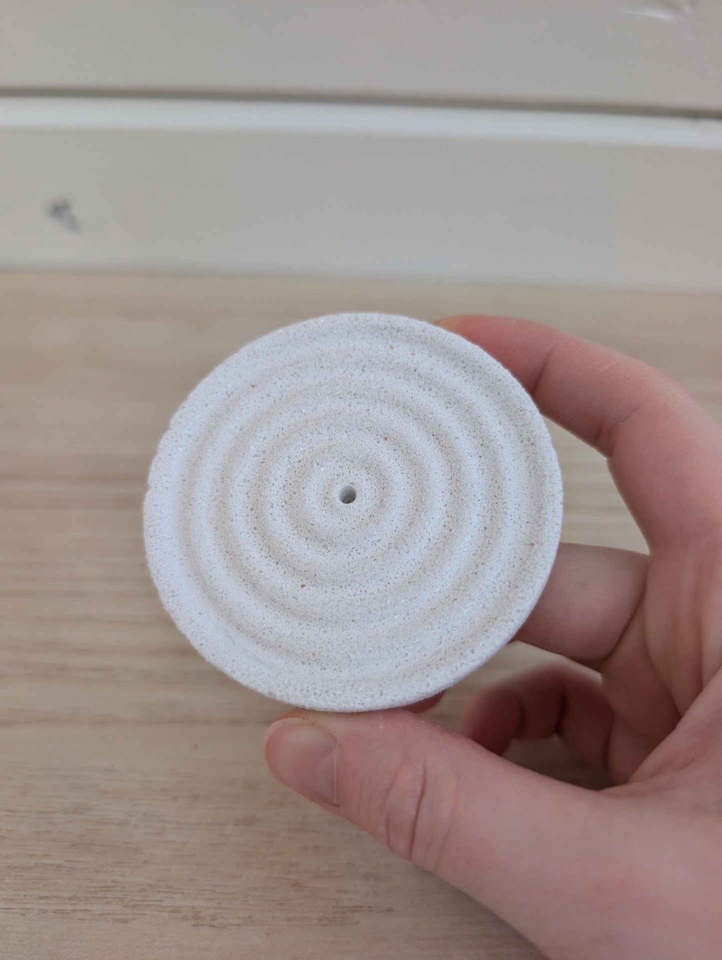 Concrete Round Incense Holder