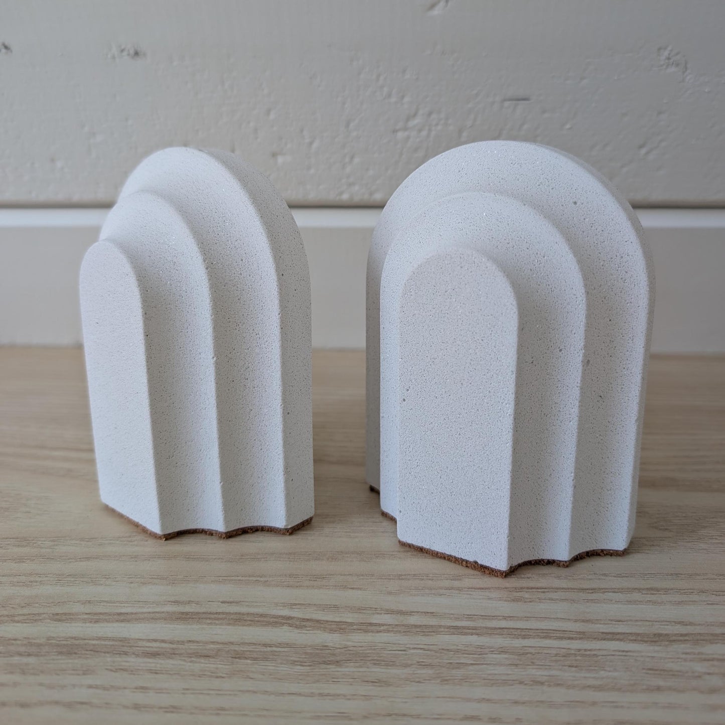 Concrete Arched Bookends