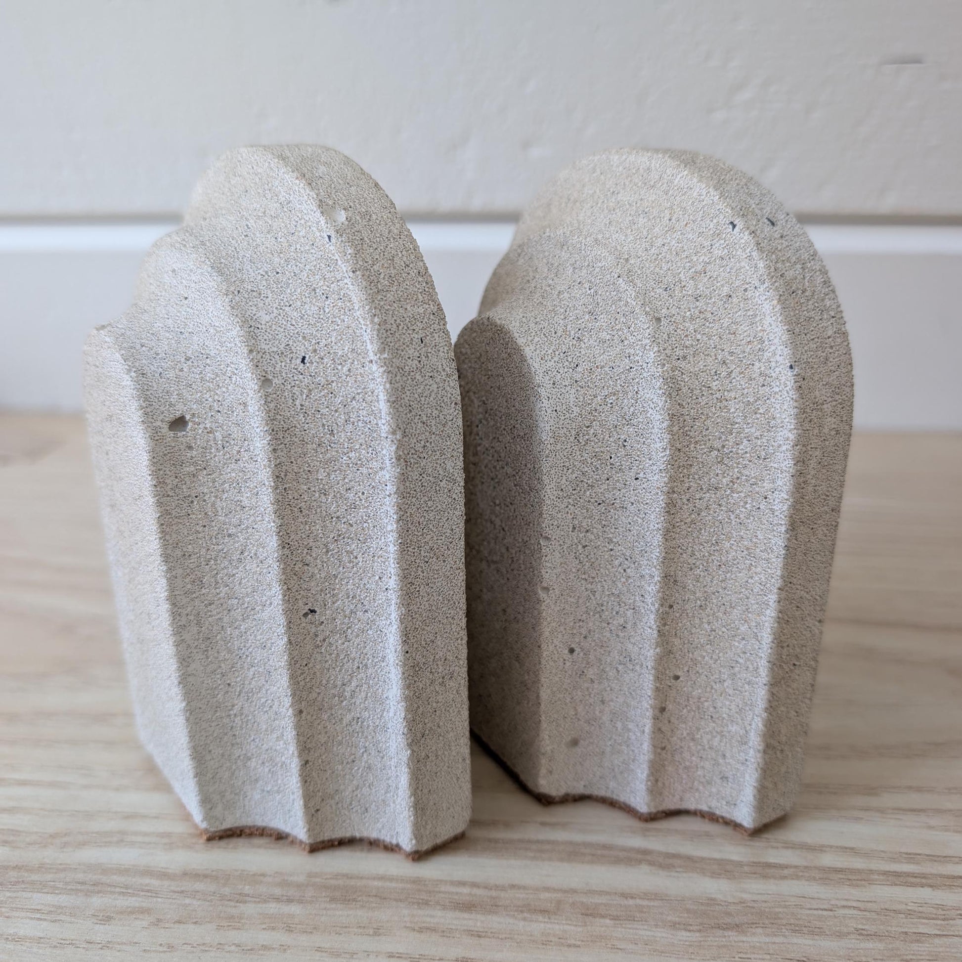 Concrete Arched Bookends