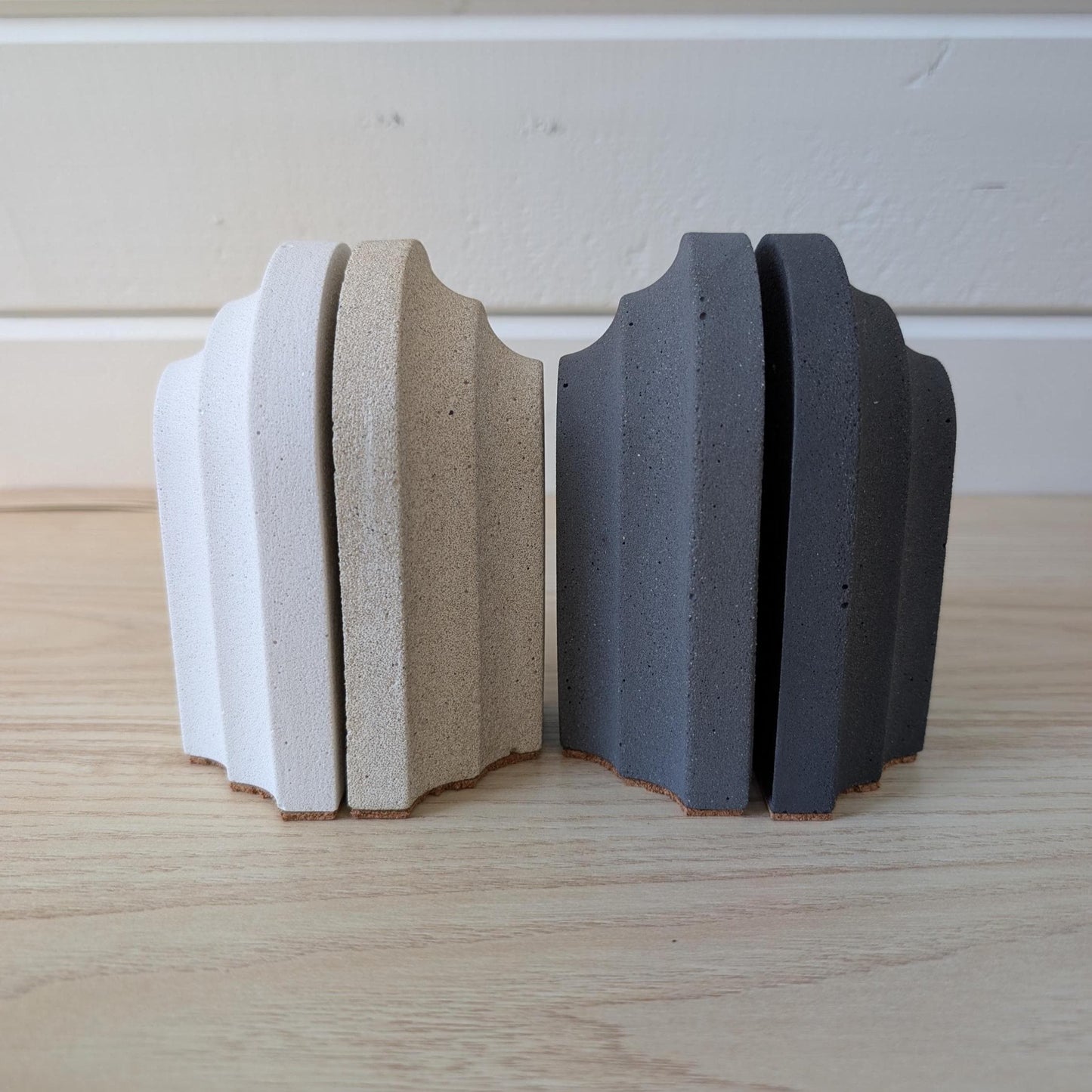 Concrete Arched Bookends