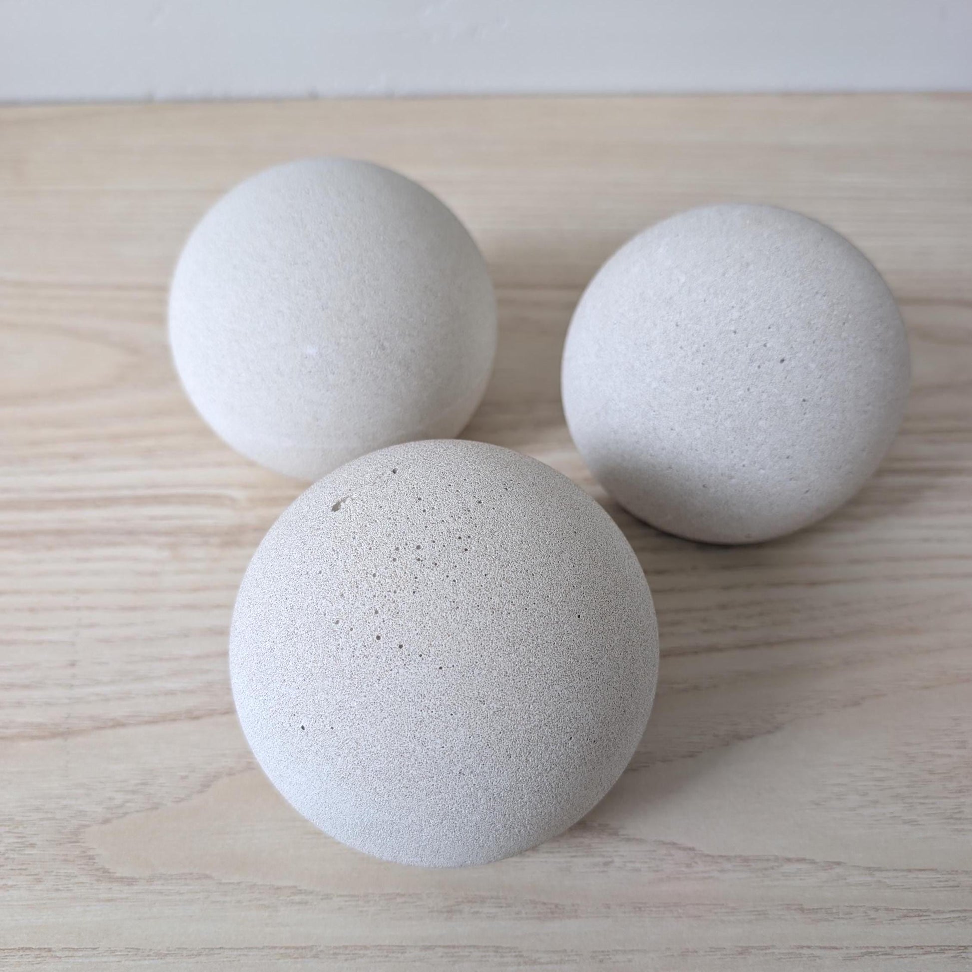 Minimalist Concrete Sphere Doorstop, Modern Scandi Home Decor, Stone Doorstopper