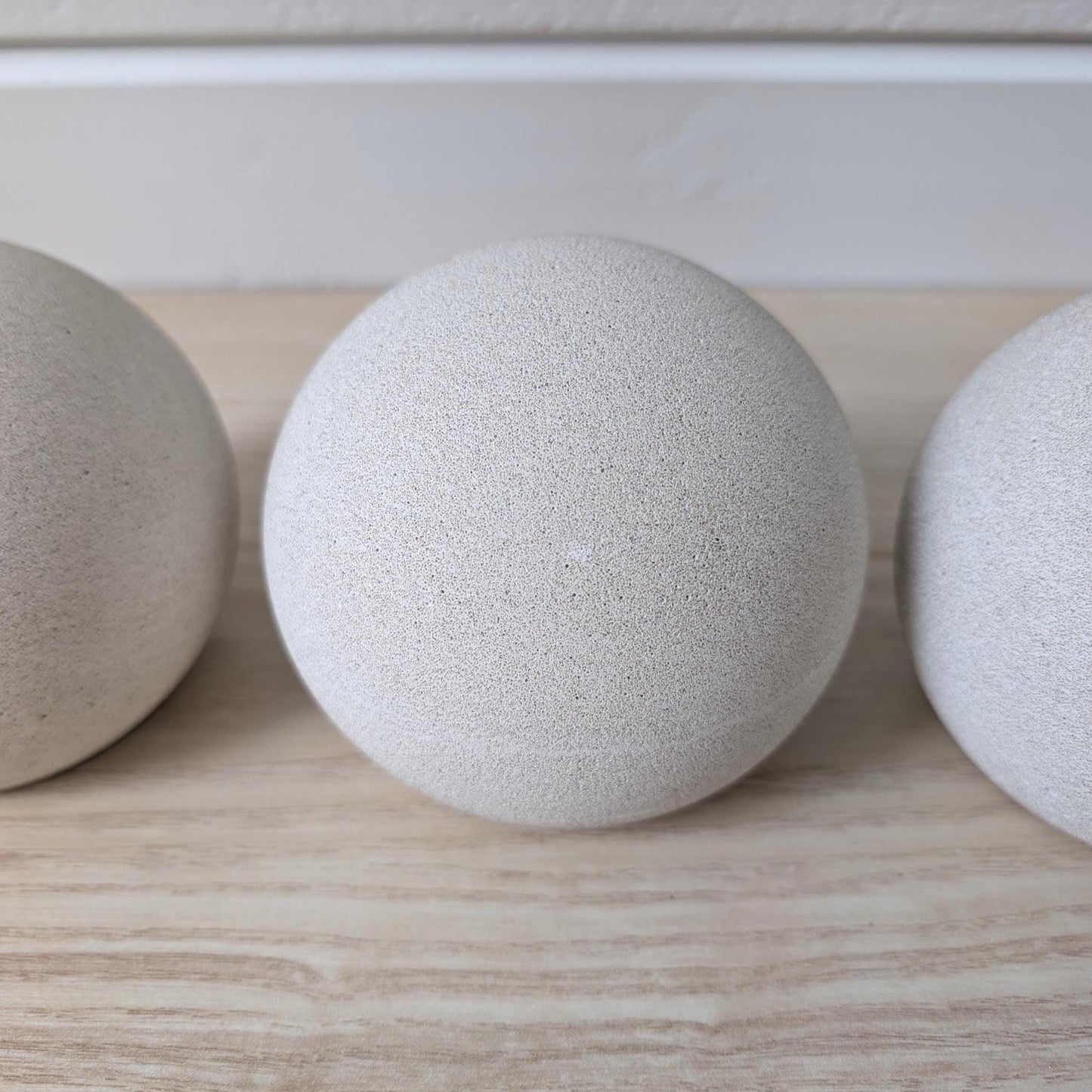 Minimalist Concrete Sphere Doorstop, Modern Scandi Home Decor, Stone Doorstopper