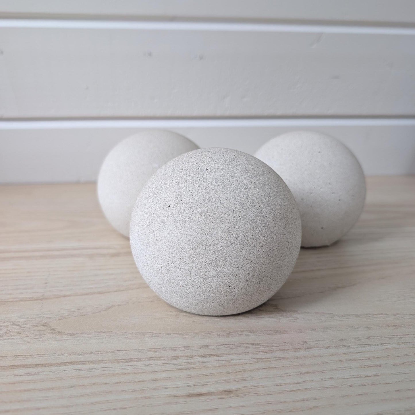 Minimalist Concrete Sphere Doorstop, Modern Scandi Home Decor, Stone Doorstopper