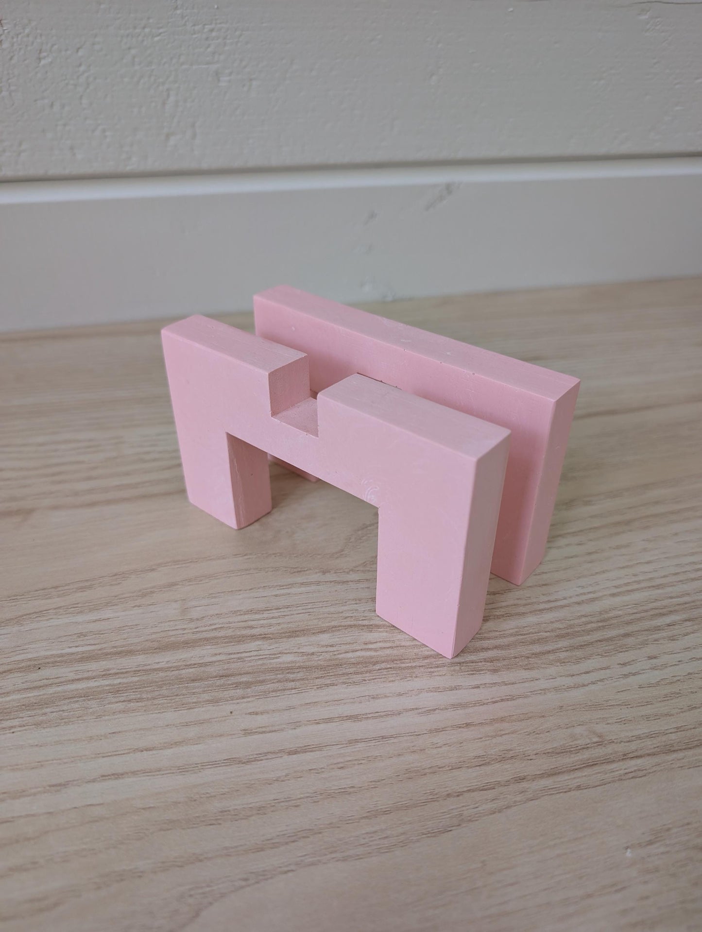 Pink Plant Stand, Pastel Pink Plant Riser, Indoor Pedestal