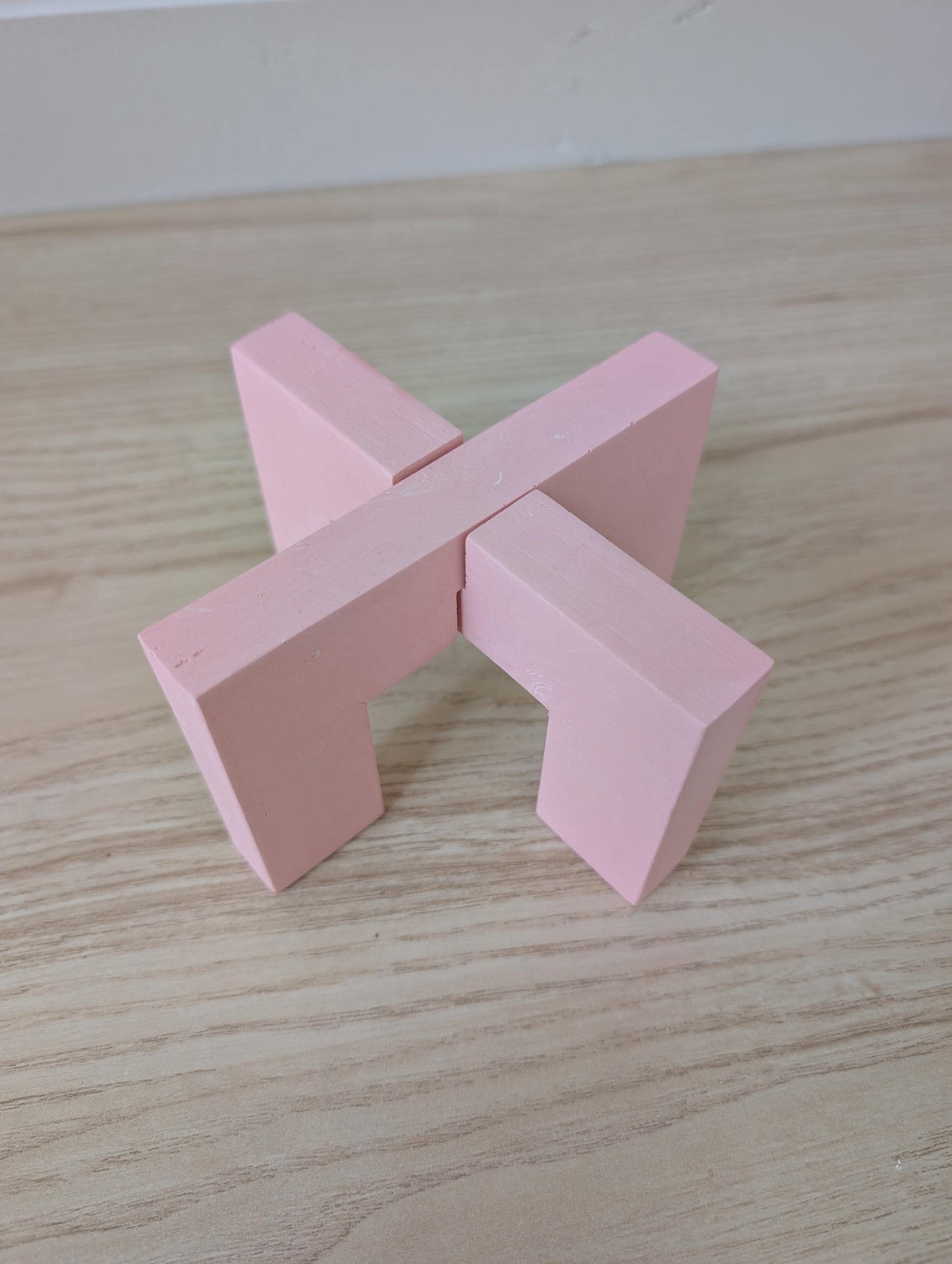 Pink Plant Stand, Pastel Pink Plant Riser, Indoor Pedestal