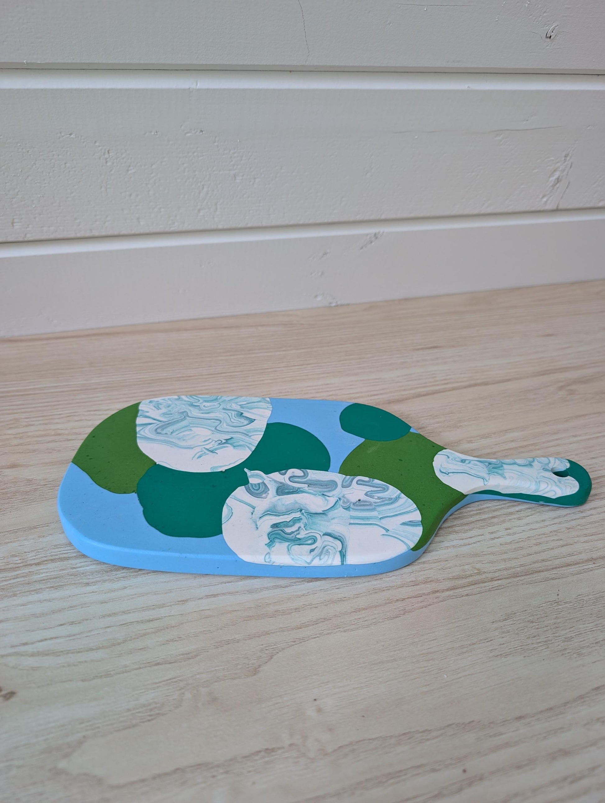 Colorful Marbled Tray, Decorative Candle Tray