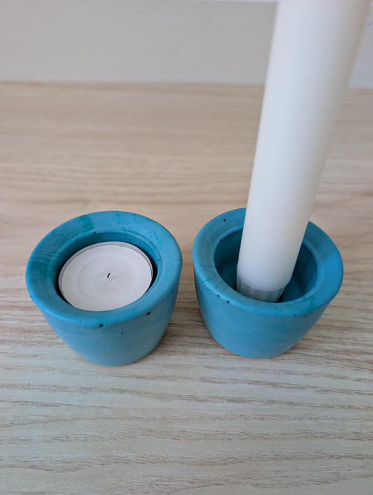 Tealight and Taper Candle Holders, Dual Votive Candleholder, Convertible Candle Holder Set