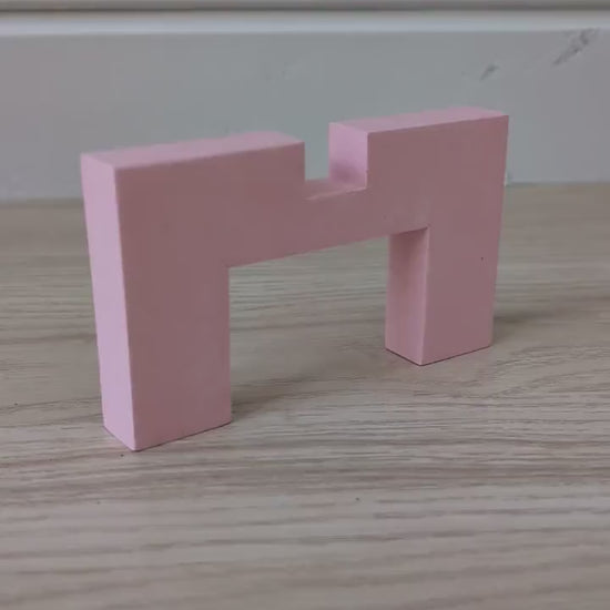 Pink Plant Stand, Pastel Pink Plant Riser, Indoor Pedestal