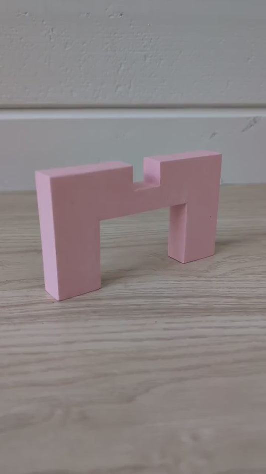 Pink Plant Stand, Pastel Pink Plant Riser, Indoor Pedestal