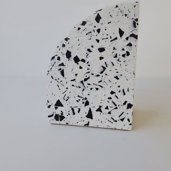 Multicolor Neon Eco-Friendly Terrazzo Bookends