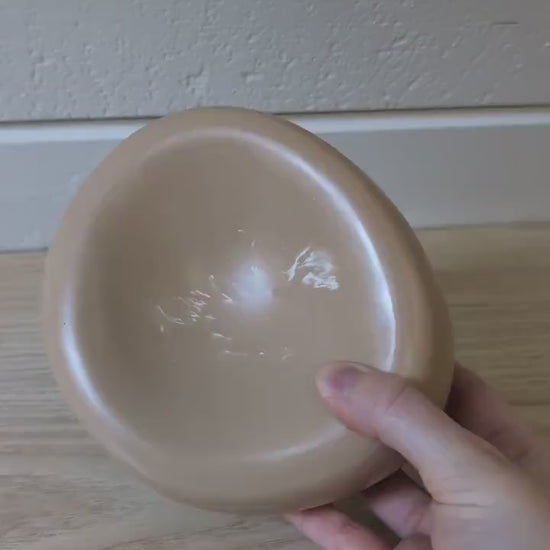 Tan Marbled Aesthetic Jewelry Dish